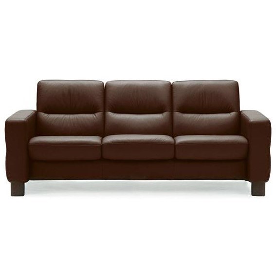 Stressless by Ekornes Wave 1184030 Low Back Reclining Sofa